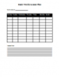 Free download Basic Weekly Daily Plan DOC, XLS or PPT template free to be edited with LibreOffice online or OpenOffice Desktop online