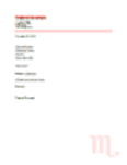 Free download Formal Letter - Scorpius DOC, XLS or PPT template free to be edited with LibreOffice online or OpenOffice Desktop online