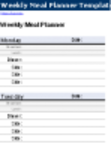 Free download Meal Planner DOC, XLS or PPT template free to be edited with LibreOffice online or OpenOffice Desktop online