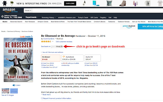 1 click amazon books to goodreads from Chrome web store to be run with OffiDocs Chromium online 1 click amazon books to goodreads from Chrome web store to be run with OffiDocs Chromium online