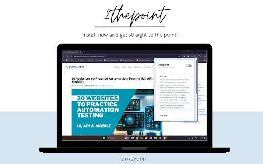 2thepoint from Chrome web store to be run with OffiDocs Chromium online 2thepoint from Chrome web store to be run with OffiDocs Chromium online