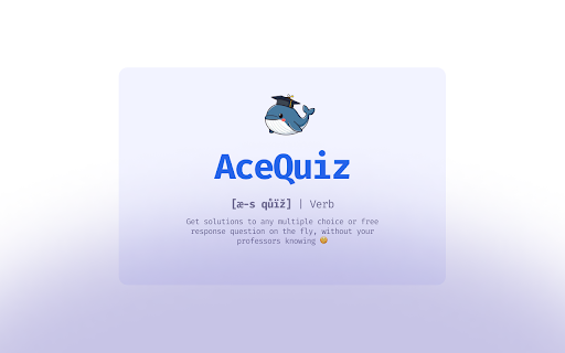 AceQuiz from Chrome web store to be run with OffiDocs Chromium online AceQuiz from Chrome web store to be run with OffiDocs Chromium online