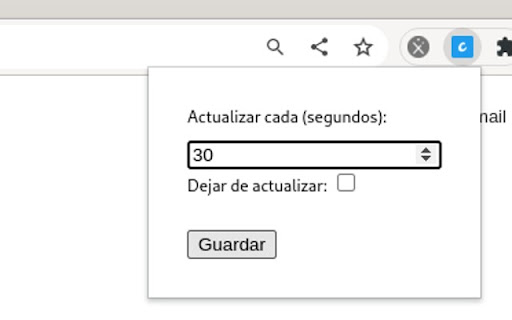 Actualizador de Página from Chrome web store to be run with OffiDocs Chromium online Actualizador de Página from Chrome web store to be run with OffiDocs Chromium online