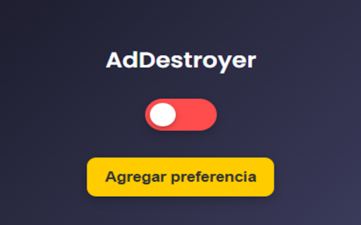 AdDestroyer from Chrome web store to be run with OffiDocs Chromium online AdDestroyer from Chrome web store to be run with OffiDocs Chromium online