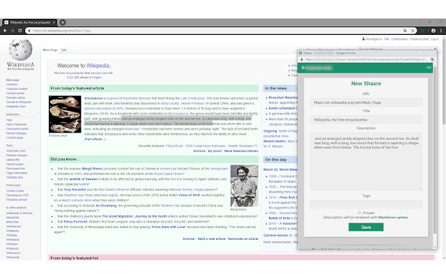 Add to Shaarli from Chrome web store to be run with OffiDocs Chromium online Add to Shaarli from Chrome web store to be run with OffiDocs Chromium online