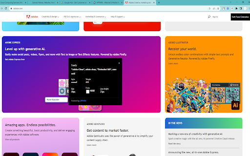 Advance font finder from any website from Chrome web store to be run with OffiDocs Chromium online Advance font finder from any website from Chrome web store to be run with OffiDocs Chromium online