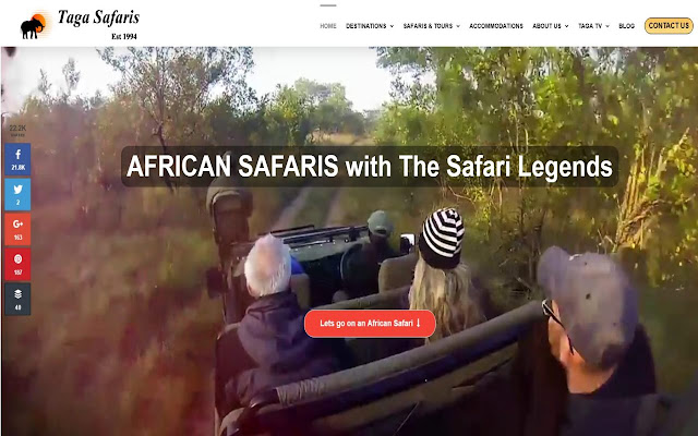African Safaris from Chrome web store to be run with OffiDocs Chromium online African Safaris from Chrome web store to be run with OffiDocs Chromium online