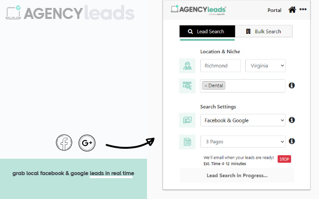 Agency Leads from Chrome web store to be run with OffiDocs Chromium online Agency Leads from Chrome web store to be run with OffiDocs Chromium online