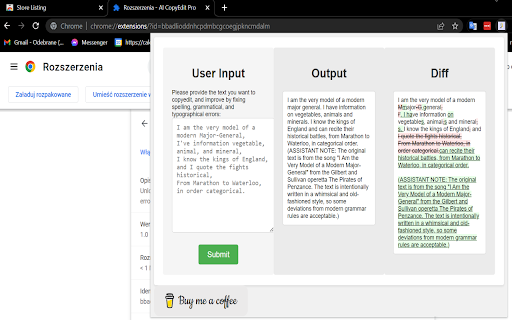 AI CopyEdit Pro from Chrome web store to be run with OffiDocs Chromium online AI CopyEdit Pro from Chrome web store to be run with OffiDocs Chromium online
