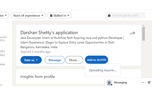 AI.HYR Resume Connector from Chrome web store to be run with OffiDocs Chromium online AI.HYR Resume Connector from Chrome web store to be run with OffiDocs Chromium online