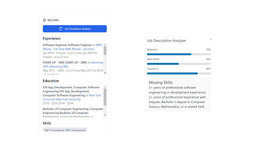 AI Job Analyzer from Chrome web store to be run with OffiDocs Chromium online AI Job Analyzer from Chrome web store to be run with OffiDocs Chromium online