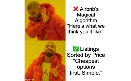 Airbnb Price Sorter from Chrome web store to be run with OffiDocs Chromium online Airbnb Price Sorter from Chrome web store to be run with OffiDocs Chromium online