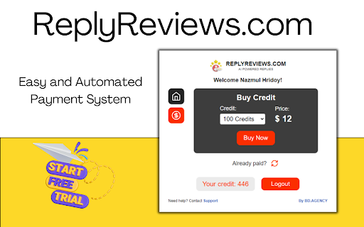 AI Reply by ReplyReviews.com from Chrome web store to be run with OffiDocs Chromium online AI Reply by ReplyReviews.com from Chrome web store to be run with OffiDocs Chromium online