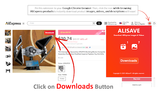 AliSaver pro Download aliexpress images from Chrome web store to be run with OffiDocs Chromium online AliSaver pro Download aliexpress images from Chrome web store to be run with OffiDocs Chromium online