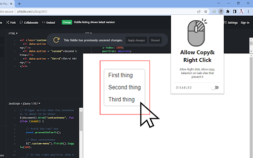 Allow Copy Right Click from Chrome web store to be run with OffiDocs Chromium online Allow Copy Right Click from Chrome web store to be run with OffiDocs Chromium online