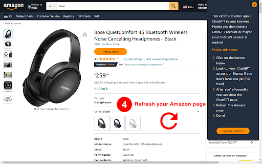 AmazonGPT Pros Cons Analyzer from Chrome web store to be run with OffiDocs Chromium online AmazonGPT Pros Cons Analyzer from Chrome web store to be run with OffiDocs Chromium online