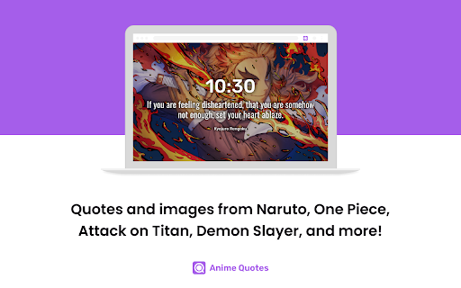 Anime Quotes from Chrome web store to be run with OffiDocs Chromium online Anime Quotes from Chrome web store to be run with OffiDocs Chromium online