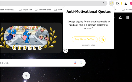 Anti Motivational Quotes from Chrome web store to be run with OffiDocs Chromium online Anti Motivational Quotes from Chrome web store to be run with OffiDocs Chromium online