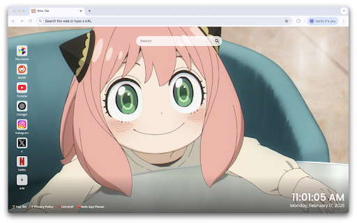 Anya Forger Wallpapers New Tab from Chrome web store to be run with OffiDocs Chromium online Anya Forger Wallpapers New Tab from Chrome web store to be run with OffiDocs Chromium online