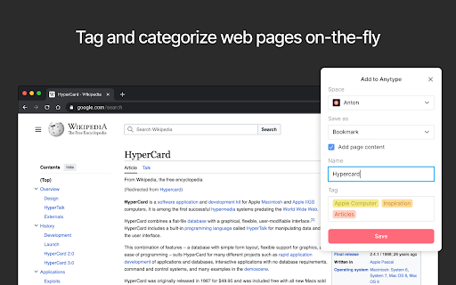 Anytype Web Clipper from Chrome web store to be run with OffiDocs Chromium online Anytype Web Clipper from Chrome web store to be run with OffiDocs Chromium online
