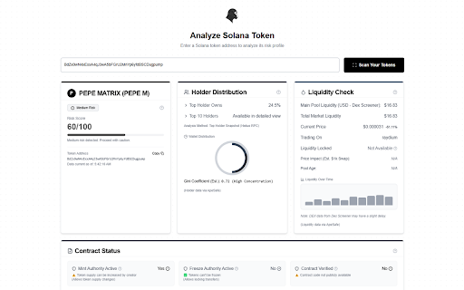 ApeSafe Sol Safety Check from Chrome web store to be run with OffiDocs Chromium online ApeSafe Sol Safety Check from Chrome web store to be run with OffiDocs Chromium online