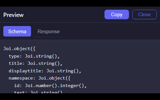 API Schema Generator from Chrome web store to be run with OffiDocs Chromium online API Schema Generator from Chrome web store to be run with OffiDocs Chromium online