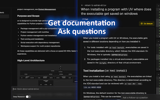 Ask DeepWiki, shortcut for GitHub from Chrome web store to be run with OffiDocs Chromium online Ask DeepWiki, shortcut for GitHub from Chrome web store to be run with OffiDocs Chromium online