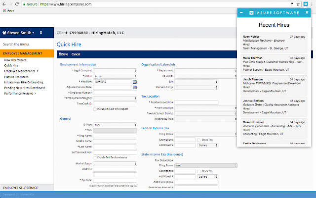 Asure Software from Chrome web store to be run with OffiDocs Chromium online Asure Software from Chrome web store to be run with OffiDocs Chromium online