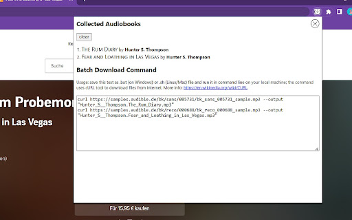 Audible Preview Downloader from Chrome web store to be run with OffiDocs Chromium online Audible Preview Downloader from Chrome web store to be run with OffiDocs Chromium online