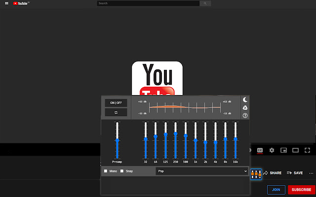 Audio Equalizer for Youtube™ from Chrome web store to be run with OffiDocs Chromium online Audio Equalizer for Youtube™ from Chrome web store to be run with OffiDocs Chromium online