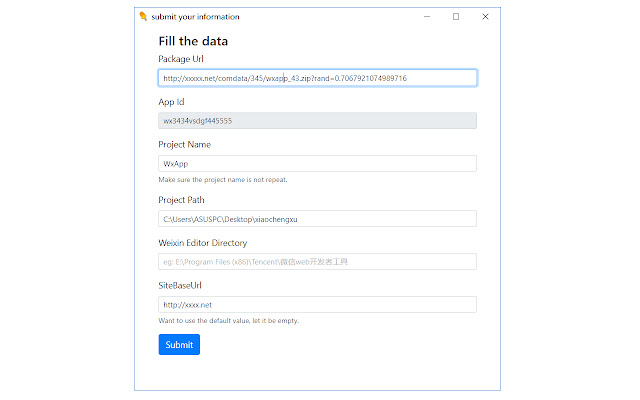 auto deploy wxapp from Chrome web store to be run with OffiDocs Chromium online auto deploy wxapp from Chrome web store to be run with OffiDocs Chromium online
