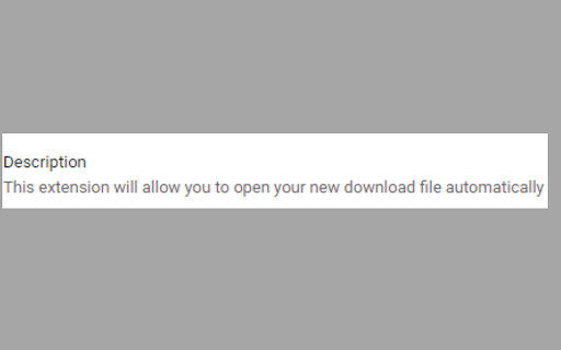 Automatically Open New Downloads from Chrome web store to be run with OffiDocs Chromium online Automatically Open New Downloads from Chrome web store to be run with OffiDocs Chromium online