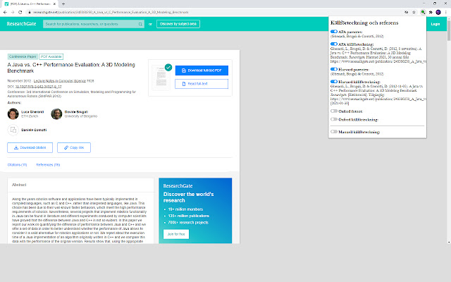 Automatisk Källförteckning Studenter from Chrome web store to be run with OffiDocs Chromium online Automatisk Källförteckning Studenter from Chrome web store to be run with OffiDocs Chromium online