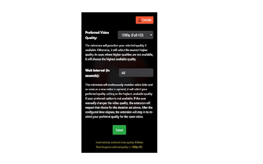 Auto Max Quality Pro from Chrome web store to be run with OffiDocs Chromium online Auto Max Quality Pro from Chrome web store to be run with OffiDocs Chromium online