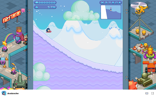 Avalanche Outrun the avalanche as a daring penguin! from Chrome web store to be run with OffiDocs Chromium online Avalanche Outrun the avalanche as a daring penguin! from Chrome web store to be run with OffiDocs Chromium online
