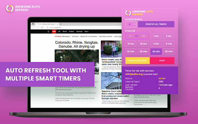 Awesome Auto Refresh from Chrome web store to be run with OffiDocs Chromium online Awesome Auto Refresh from Chrome web store to be run with OffiDocs Chromium online