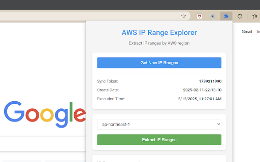 AWS IP Ranges Viewer from Chrome web store to be run with OffiDocs Chromium online AWS IP Ranges Viewer from Chrome web store to be run with OffiDocs Chromium online