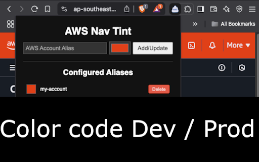 AWS Nav Tint from Chrome web store to be run with OffiDocs Chromium online AWS Nav Tint from Chrome web store to be run with OffiDocs Chromium online