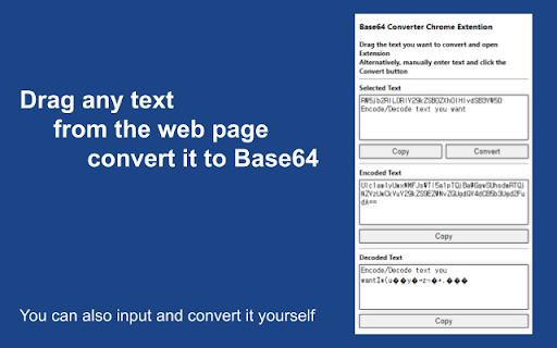 Base64 Converter from Chrome web store to be run with OffiDocs Chromium online Base64 Converter from Chrome web store to be run with OffiDocs Chromium online