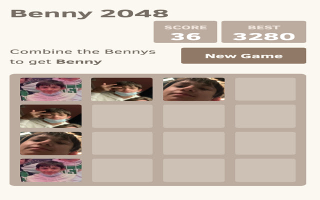Benny 2048 from Chrome web store to be run with OffiDocs Chromium online Benny 2048 from Chrome web store to be run with OffiDocs Chromium online