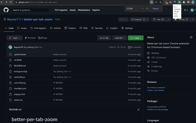 Better Per Tab Zoom from Chrome web store to be run with OffiDocs Chromium online Better Per Tab Zoom from Chrome web store to be run with OffiDocs Chromium online