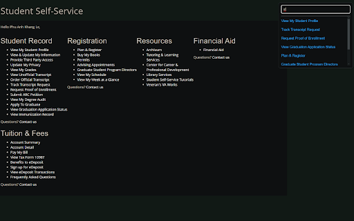 Better Student Services USF from Chrome web store to be run with OffiDocs Chromium online Better Student Services USF from Chrome web store to be run with OffiDocs Chromium online