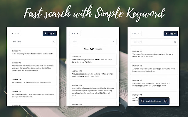 Bible Search from Chrome web store to be run with OffiDocs Chromium online Bible Search from Chrome web store to be run with OffiDocs Chromium online