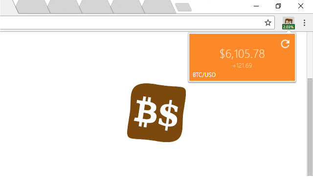 Bitcoin Exchange Rate tile from Chrome web store to be run with OffiDocs Chromium online Bitcoin Exchange Rate tile from Chrome web store to be run with OffiDocs Chromium online