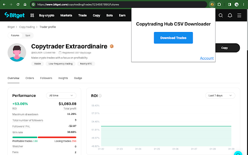 BitGet Copytrader History Downloader from Chrome web store to be run with OffiDocs Chromium online BitGet Copytrader History Downloader from Chrome web store to be run with OffiDocs Chromium online