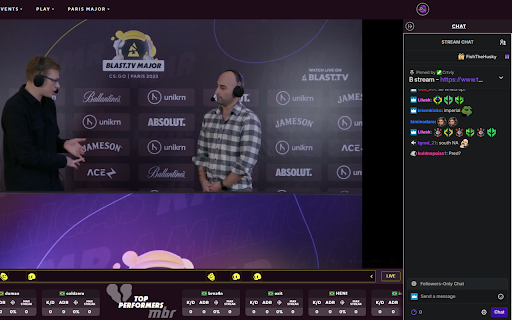 Blast Twitch Chat from Chrome web store to be run with OffiDocs Chromium online Blast Twitch Chat from Chrome web store to be run with OffiDocs Chromium online