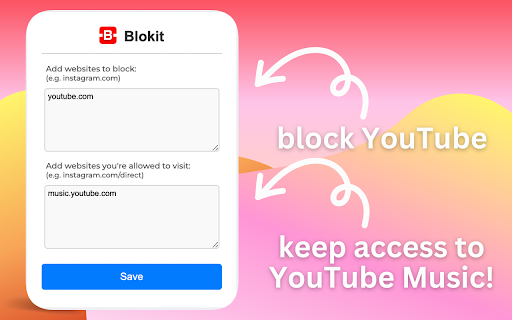 Blokit: Block Websites Keep Focused from Chrome web store to be run with OffiDocs Chromium online Blokit: Block Websites Keep Focused from Chrome web store to be run with OffiDocs Chromium online