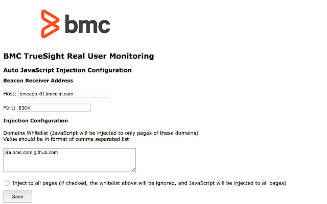 BMC TrueSight Real User Monitoring Plugin from Chrome web store to be run with OffiDocs Chromium online BMC TrueSight Real User Monitoring Plugin from Chrome web store to be run with OffiDocs Chromium online