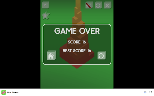 Box Tower Game Stack blocks precisely to build the tallest tower! from Chrome web store to be run with OffiDocs Chromium online Box Tower Game Stack blocks precisely to build the tallest tower! from Chrome web store to be run with OffiDocs Chromium online