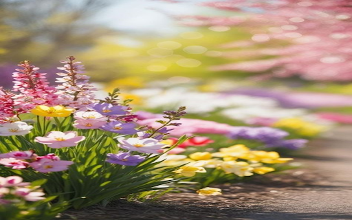 Bright flower garden wallpaper from Chrome web store to be run with OffiDocs Chromium online Bright flower garden wallpaper from Chrome web store to be run with OffiDocs Chromium online